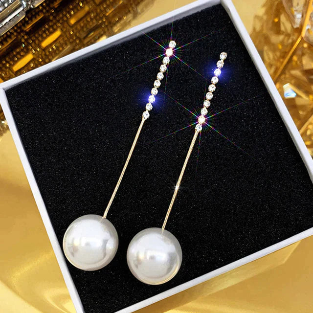 2023 Nye koreanske perleøreringe med hjerte til kvinder Sød blomst Zirkon Geometriske øreringe Piger Festsmykker